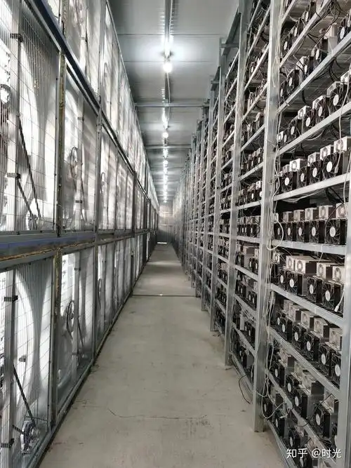 A modern mining farm equipped for high-efficiency cryptocurrency mining