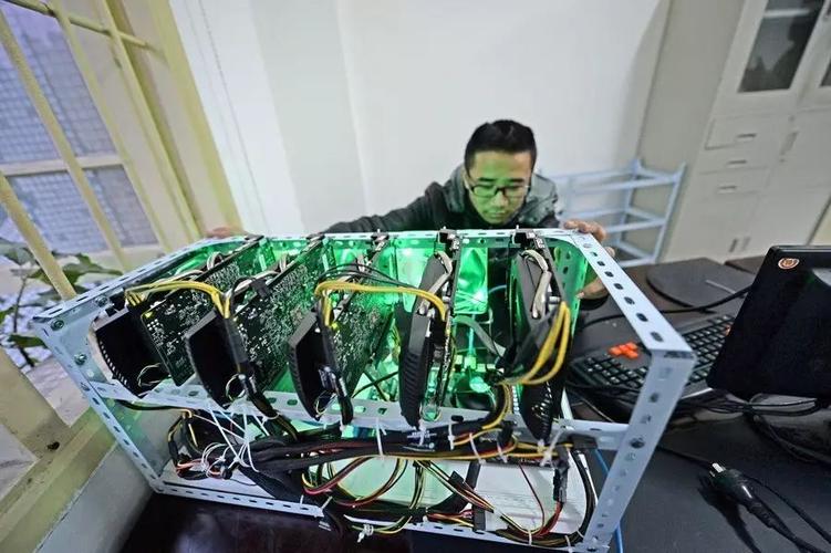 Next-gen ASIC mining rig fueled by advanced chips showcasing enhanced energy efficiency and cooling